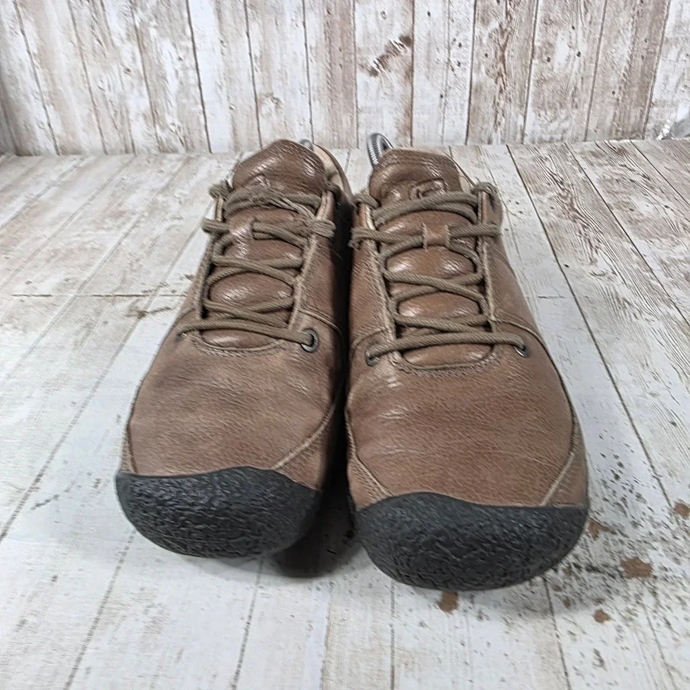 Keen Presidio Mens 9.5 Brown Leather‎ Oxford Casual Walking Shoes 1146-BHTK